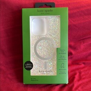 Kate Spade Silver Sparkle Phone Case
